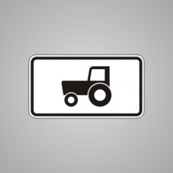 Schild-Zusatzzeichen-Zusatzschild -1049-10-nur-Traktoren,Verkehrsschilder-StVO-Schilder-
